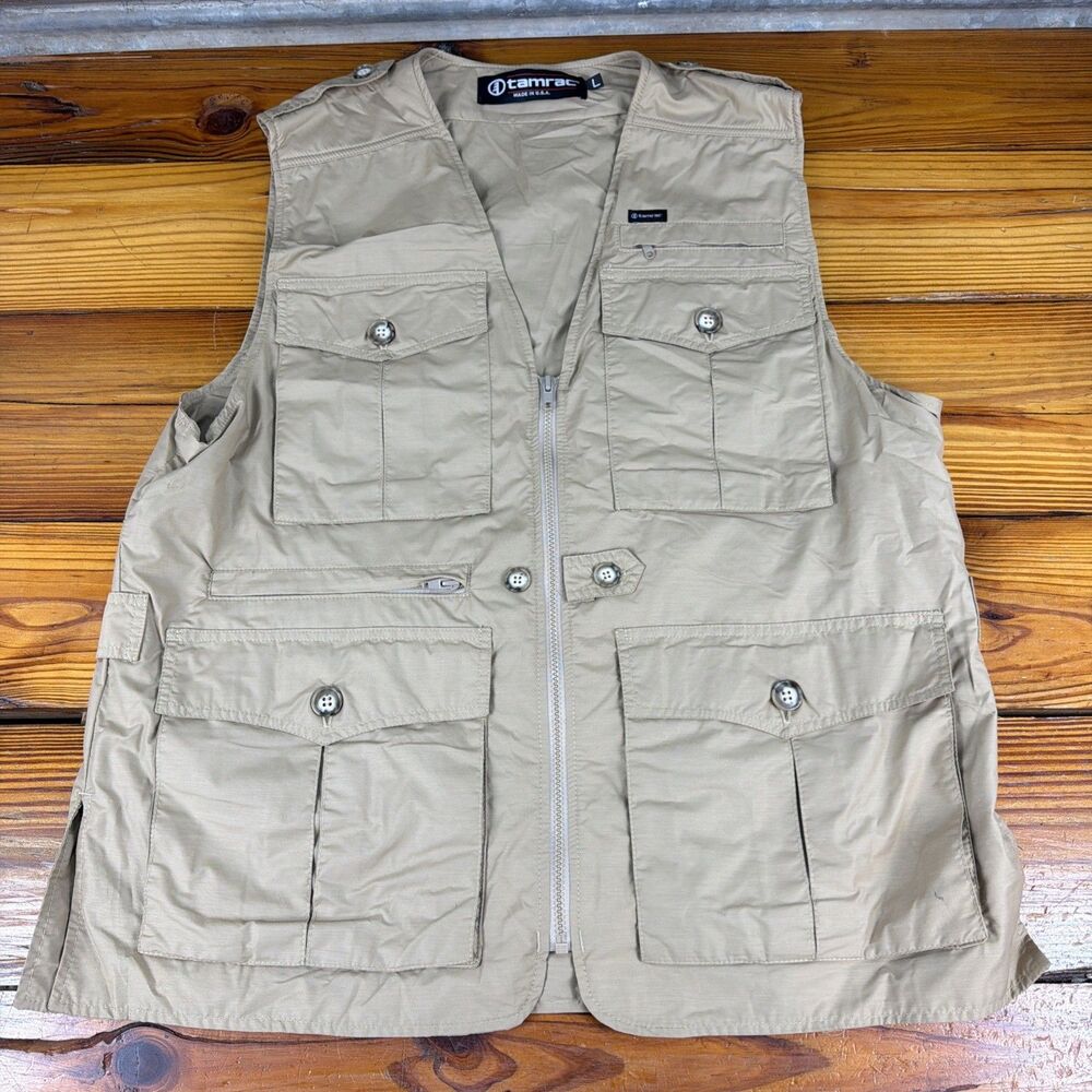 Vtg Tamrac 11 Pocket Traveler Photographer Vest M #161 Bird Watching USA 1994